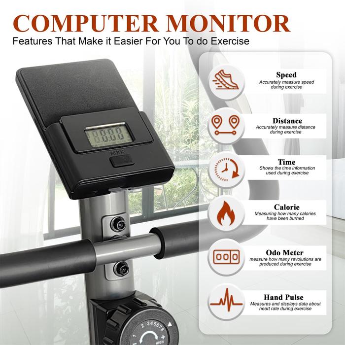 TWEN EB530 Alat Fitness Elliptical Crosstrainer Magnetic Elliptical Bike - EB530 Magnetic Elliptical Bike Gambar produk 2
