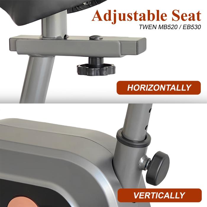 TWEN RB530 Alat Fitness Sepeda Statis Magnetic Recumbent Bike - RB530 Gambar produk 6