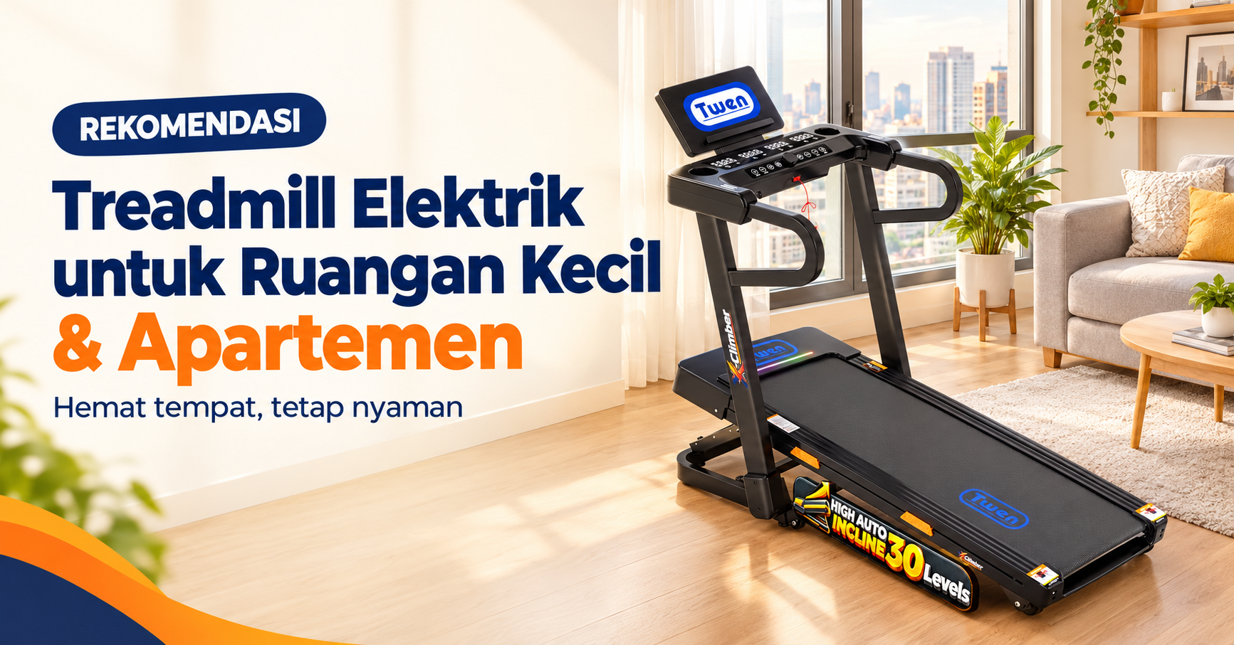 Rekomendasi Treadmill Elektrik untuk Ruangan Kecil dan Apartemen