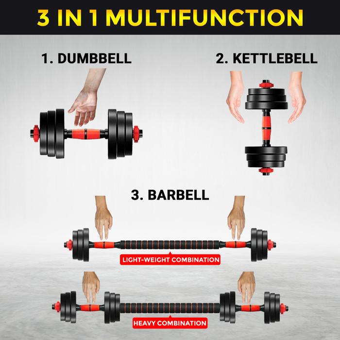 TWEN Dumbbell Set 40kg Gambar produk 6