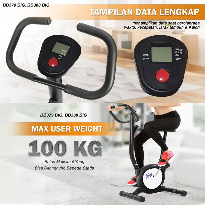 Twen BB379s Hitam Belt Bike New Gambar produk 2