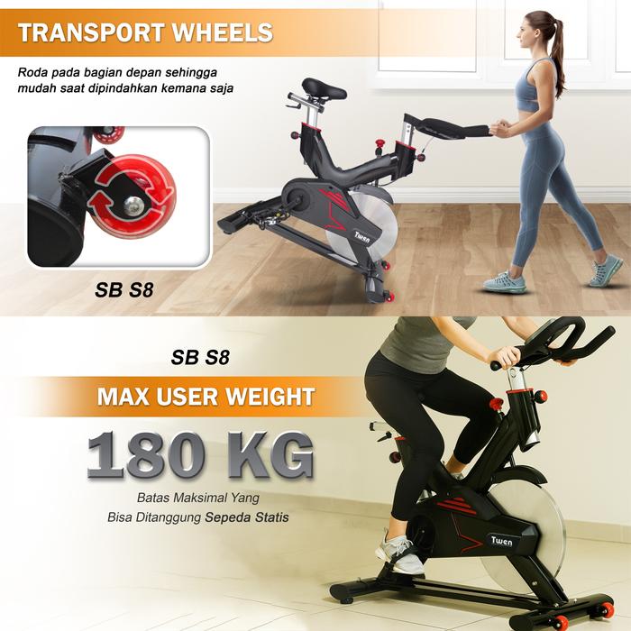 Twen CSB S8 Spin Bike Gambar produk 5