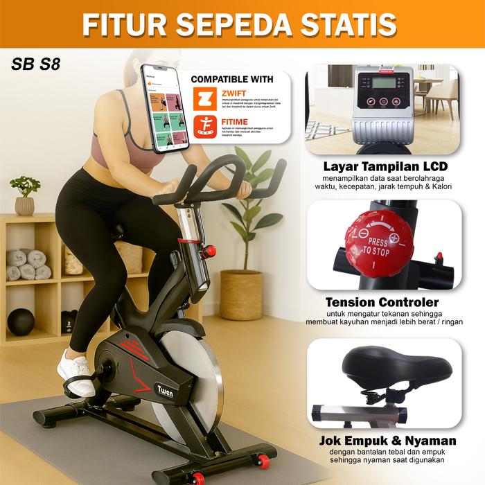 Twen CSB S8 + App Spin Bike Gambar produk 6