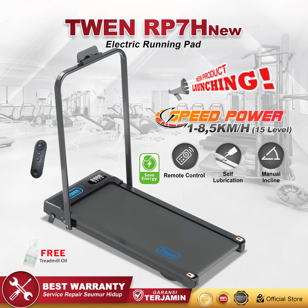 Twen RP7HNew Running Pad Treadmill Listrik Portable Multifungsi