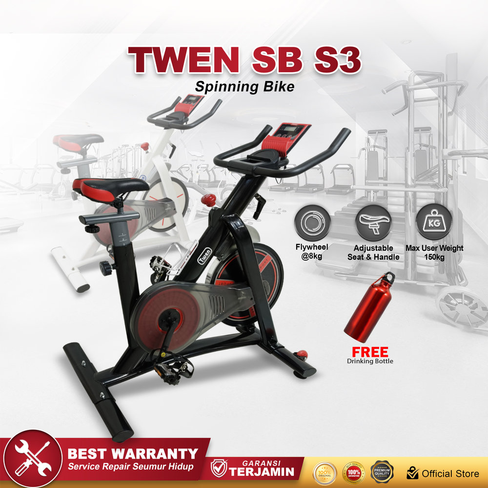 Twen S3 White + App Spin Bike