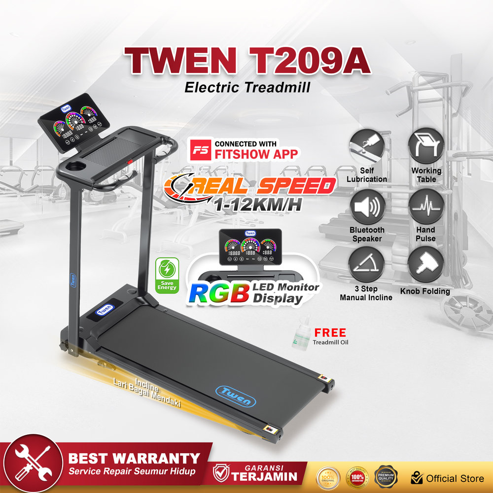 TWEN T209A Treadmil Listrik
