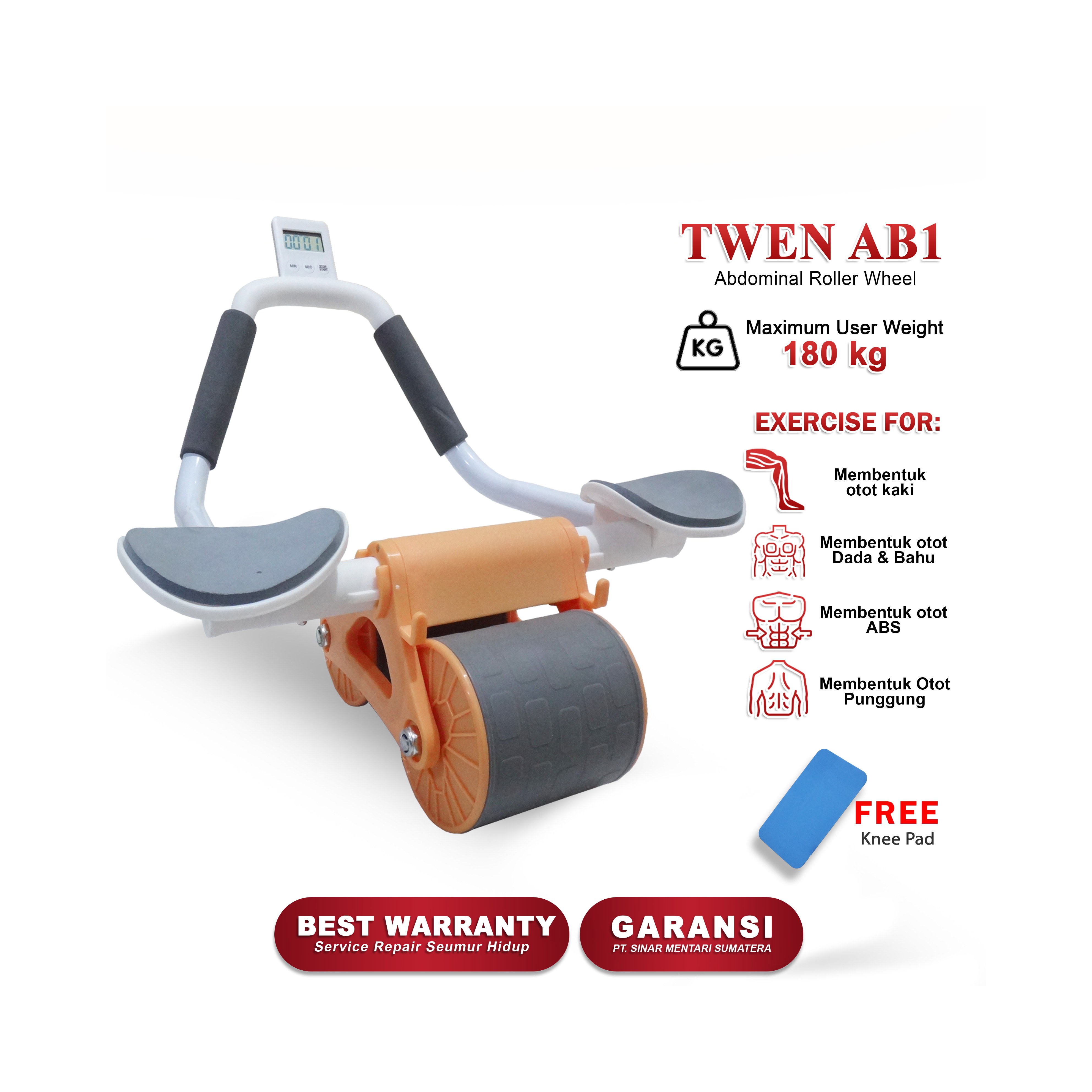 TWEN Ab Wheel 1 Ab Roller Wheels
