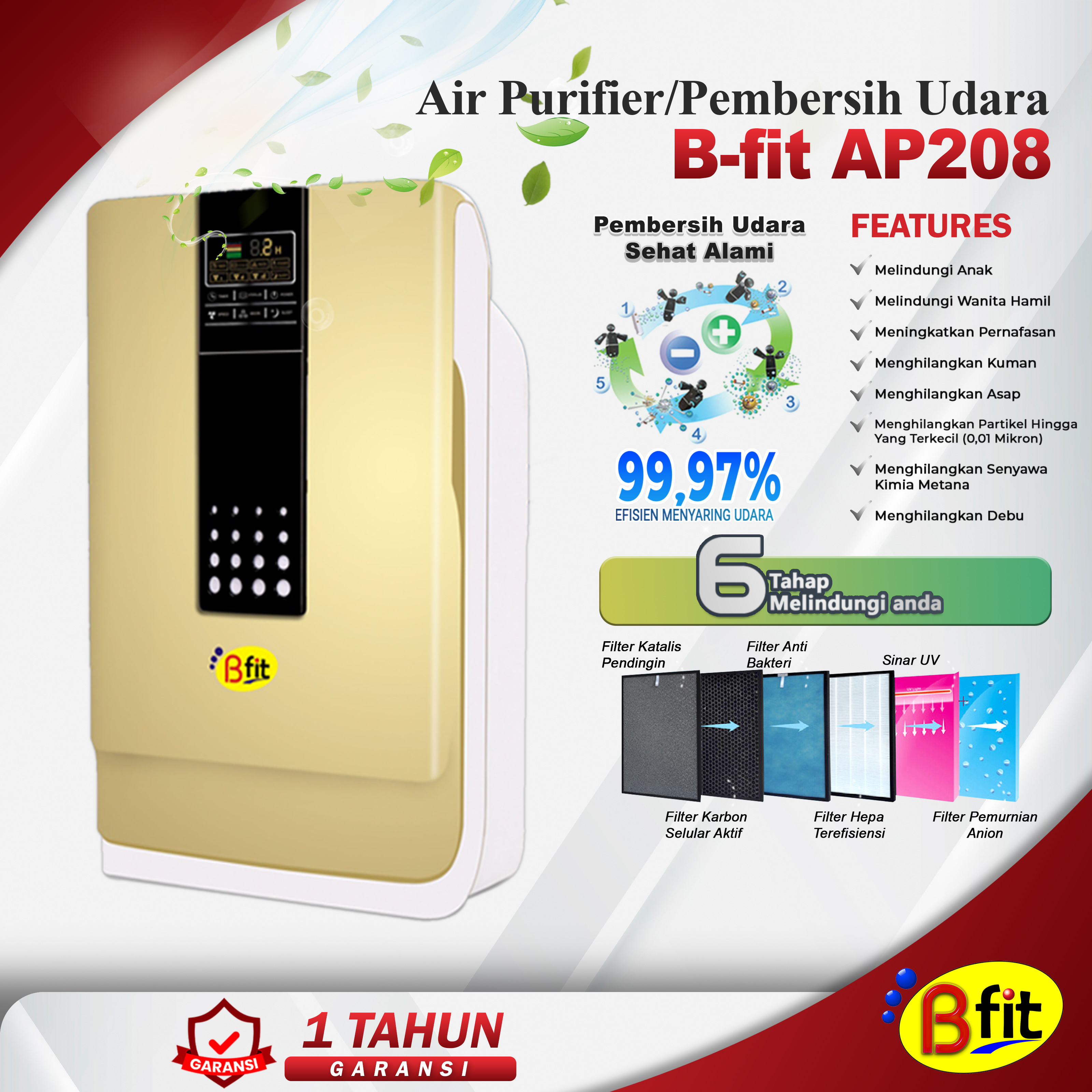Bfit Air Purifier AP 208