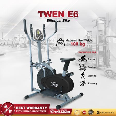Orbitrack TWEN E6 Hitam Eliptical Bike