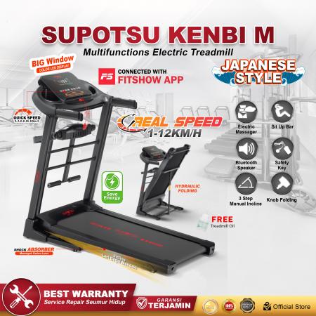 SUPOTSU KENBI Black Multi Treadmill Elektrik Terbaru