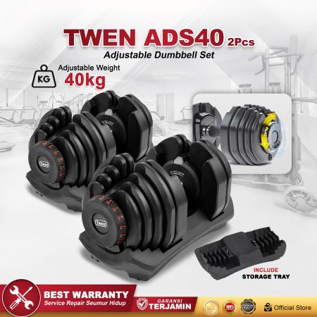 Twen Adjustable Dumbbell Set 40kg (2 Set)