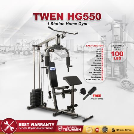 TWEN HomeGym HG550 Alat Fitness Home Gym 1 sisi
