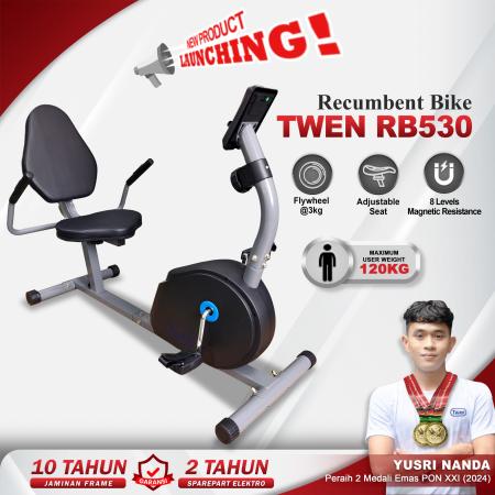 TWEN RB530 Sepeda Statis Magnetic Recumbent Bike