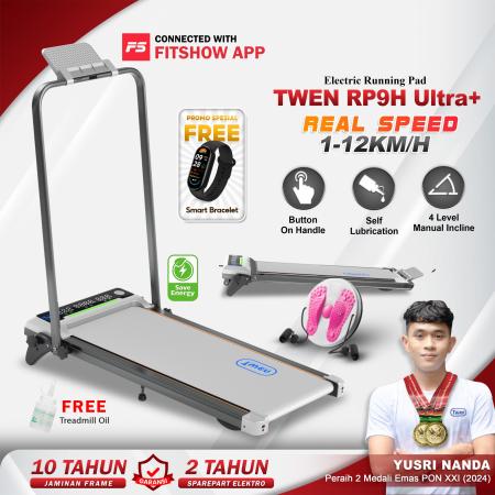 TWEN RP9H Ultra+ Silver Running Pad Treadmill Listrik