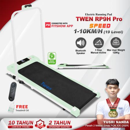 TWEN RP9HPro Green Running Pad Treadmill Listrik