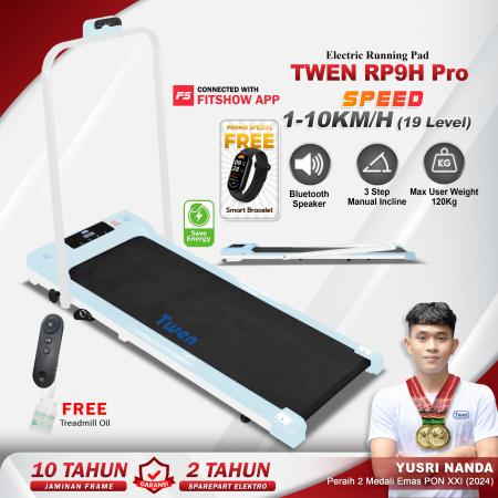 TWEN RP9HPro SkyBlue Running Pad Treadmill Listrik