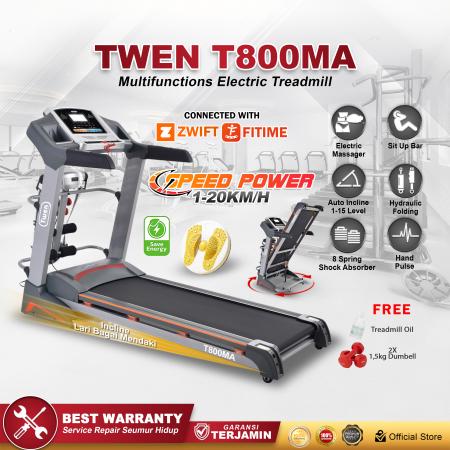 TWEN T800MA Treadmill Listrik Multifungsi
