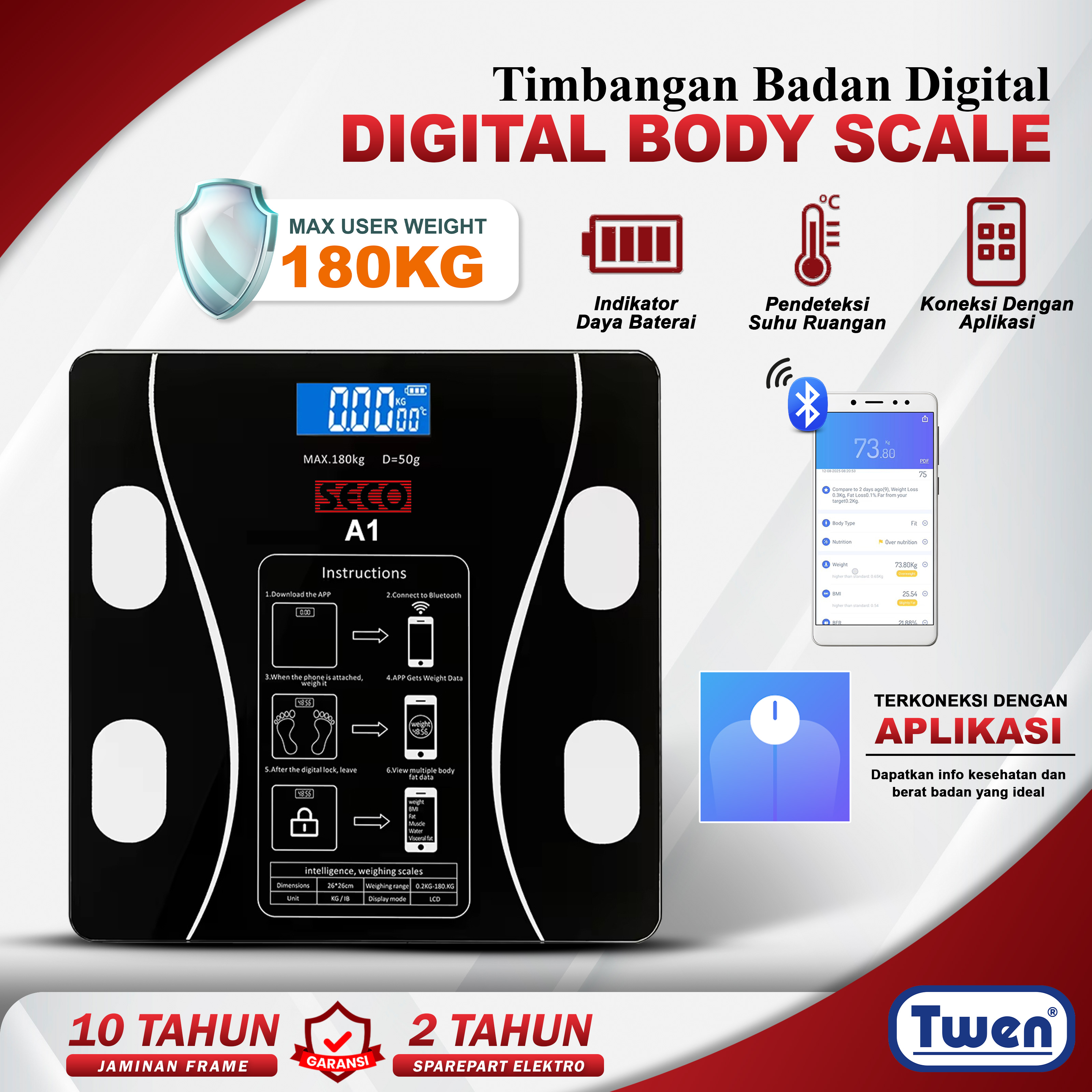 Timbangan Badan Digital Seco